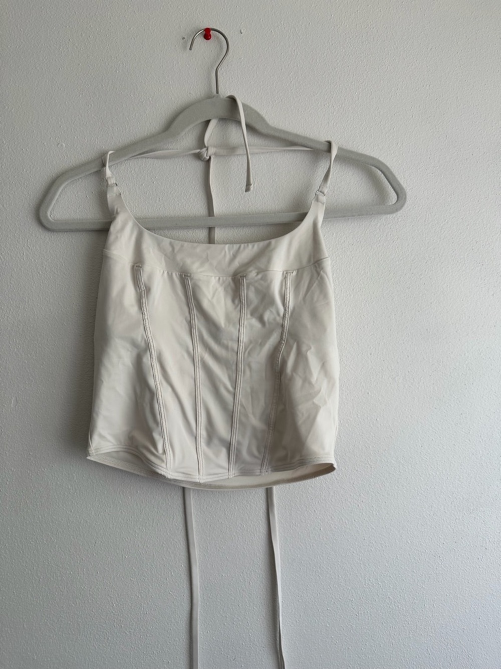 Gilly Hicks Cream Corset-Style Tank